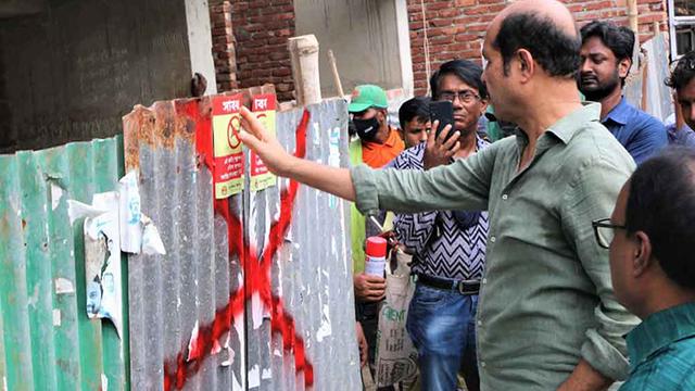 লার্ভা পাওয়ায় দুটি ভবনের নির্মাণকাজ বন্ধ