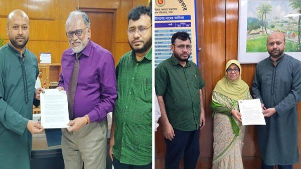 ৩ দাবিতে স্বাস্থ‍্য উপদেষ্টা ও বিশেষ সহকারীকে এবি পার্টির স্মারকলিপি