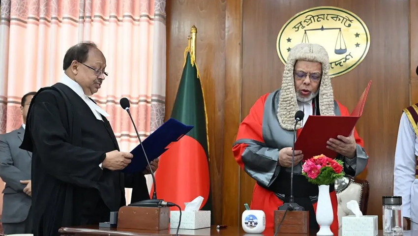 শপথ নিলেন আপিল বিভাগের নতুন বিচারপতি হাবিবুল গনি